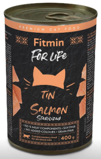 Fitmin For Life konzerva lososová pro kastrované kočky 415 g