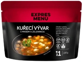 Expres Menu - kuřecí vývar se zeleninou 330g (1 porce)