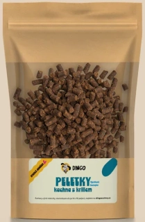 Dingo peletky kachna s krillem 150g