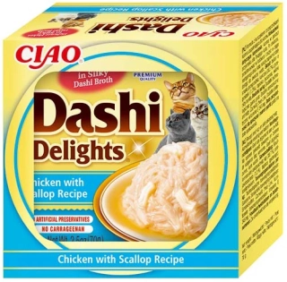 Churu Cat Dashi Delights Chicken with Scallop 70g