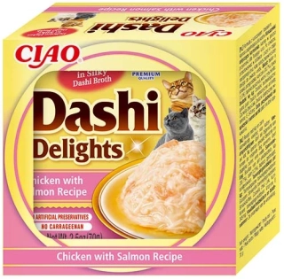 Churu Cat Dashi Delights Chicken with Salmon 70g