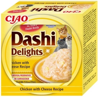 Churu Cat Dashi Delights Chicken with Cheese 6x70g KARTON