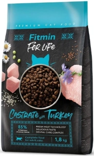 NEW Fitmin Cat For Life Castrate Turkey 1,8kg