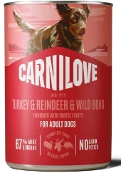 Carnilove Dog Can Paté Turkey&Reindeer&Wildboar 400g
