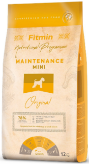 Fitmin dog mini maintenance 12kg+DOPRAVA ZDARMA+1x masíčka Perrito!