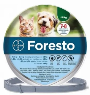 Bayer Foresto 38cm - antiparazitní obojek pro psy do 8kg