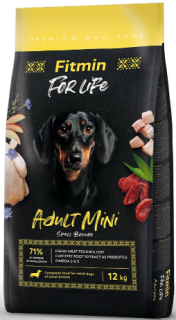 Fitmin dog For Life Adult Mini 2x12kg+1x masíčka Perrito+DOPRAVA ZDARMA