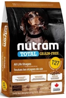 T27 Nutram Total Grain Free Small Breed Turkey, Chicken, Duck Dog 2kg